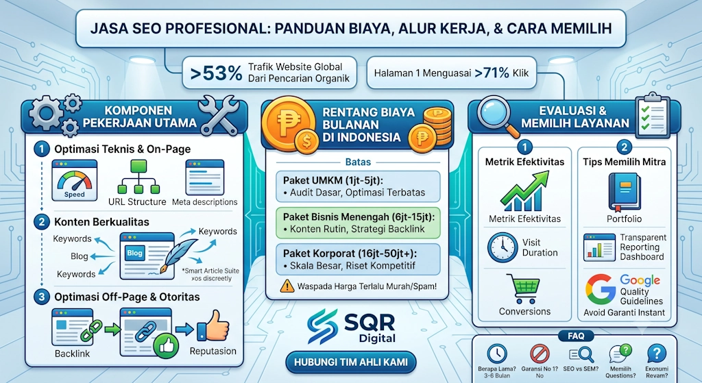 Jasa SEO Profesional: Panduan Biaya, Alur Kerja, dan Cara Memilih Layanan Terbaik 2 jasa seo profesional