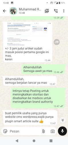 Testimoni Rekomendasi SAS V6